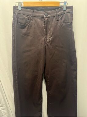 Kut from the Kloth MEG Wide Leg Pants in Dark Brown